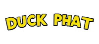 duck phat logo on a black background
