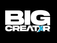 the big creatorx logo on a black background