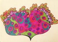 a colorful drawing of a heart