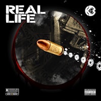the cover of real life with a bullet in the middle