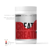 a jar of creatine with a label on it