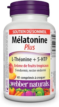 a bottle of melatonin plus from weber naturals