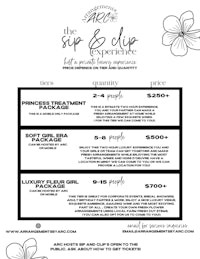 a black and white flyer for a spa treatment