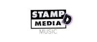 stamp media music logo on a white background