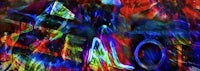 a colorful abstract painting with a lot of lights