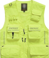 a yellow vest with the word energize on it