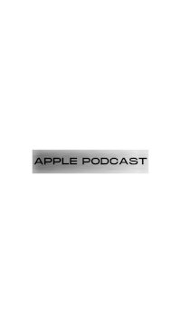 apple podcast logo on a black background