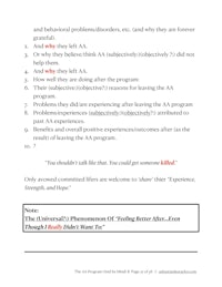 an example of a worksheet for a job interview