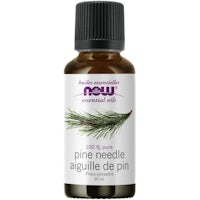 a bottle of pine needle essential oil