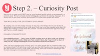 step 2 - curiosity post