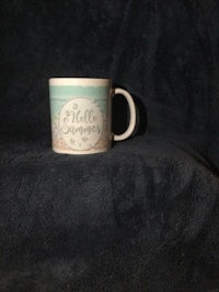 a coffee mug with a message on it