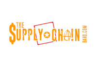 the supply chain logo on a black background