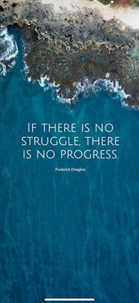 if there is no struggle there is no progress