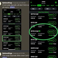 a screenshot of the options king app on an iphone