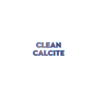 clean calcite logo on a black background