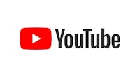 youtube logo on a white background