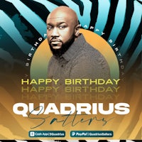 a poster for the birthday of quadrius sailors
