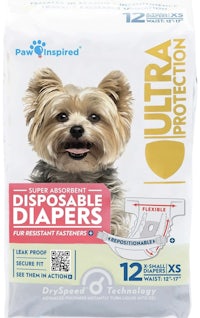 paw inspired ultra protection disposable diapers for dogs