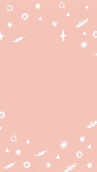 a pink background with white stars and arrows
