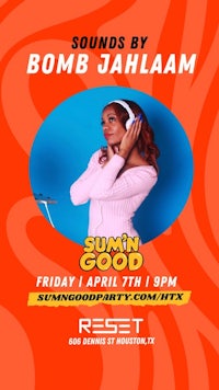 a poster for sounds by bomb jhajji - summer good