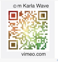 a qr code with the words m karla wave