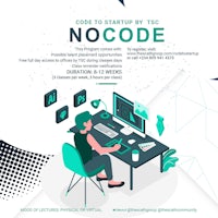 a poster with the text code to startup - no code