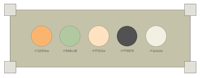 a color palette with four different colors