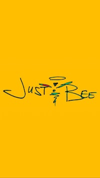 just bee logo on a yellow background