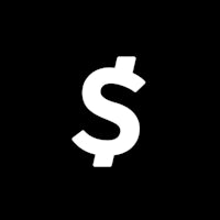a dollar sign on a black background