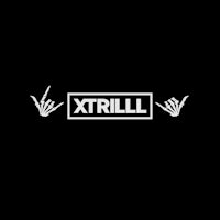 a black background with the words xtrill on it