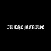 the word'in the morgue'on a black background