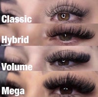 a picture of different types of eyelashes