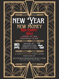 a flyer for a new year's eve party