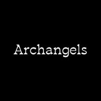 a black background with the word archangels on it
