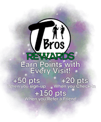 t bros rewards earn points with every visit