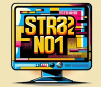 a computer screen with the words str82 no1 on it
