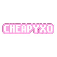 the word cheapyxo on a black background