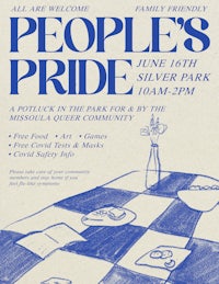 a poster for people's pride in the silver park