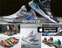 a collage of different shoes with the word rockdeep on them