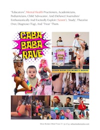 a flyer for the cabaret baba rave