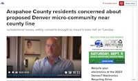 arapahoe county residents concerned about proposed micro community near line