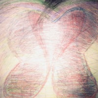 a child's drawing of a butterfly