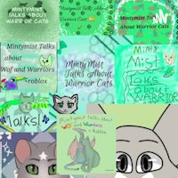 a collage of pictures of cats in different colors