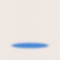 a blue circle on a white background