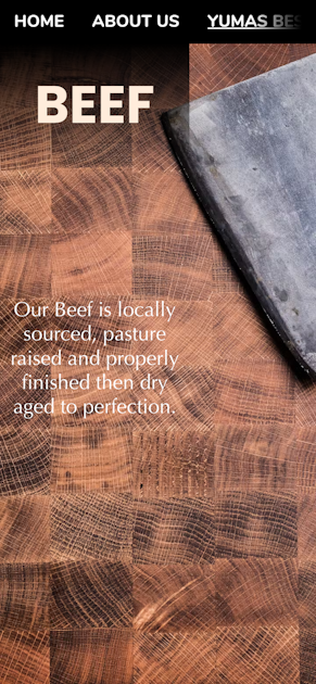 Yumas best Steaks and Beef Custom butcher shop meat processing small