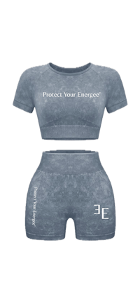 protect your enlightenment crop top & short set