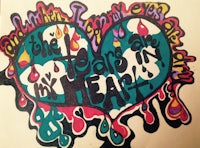 a drawing of a heart with the words,'the tears are in my heart'