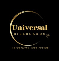 universal billboards logo on a black background