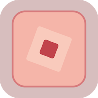 a pink square icon with a red square in the middle