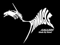 a black and white logo with the words'principal gallery made by hand'